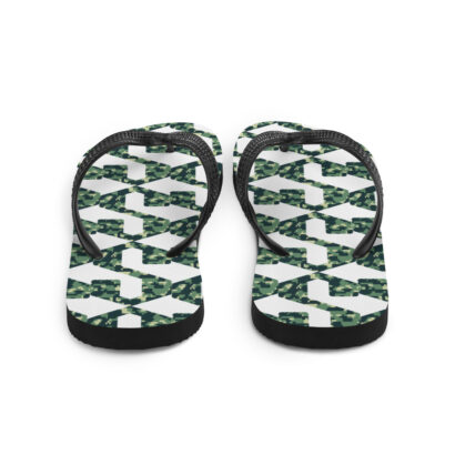 sandales de plage avec motif camouflage vue face